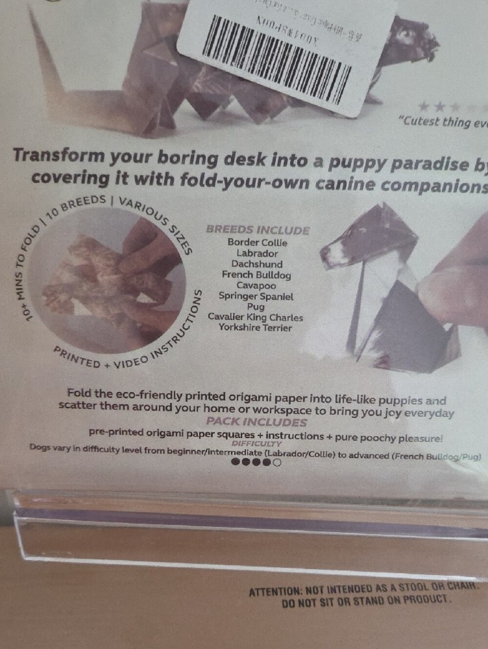 Paper Pups Origami Dog Kit - NIP - Picture 4 of 5